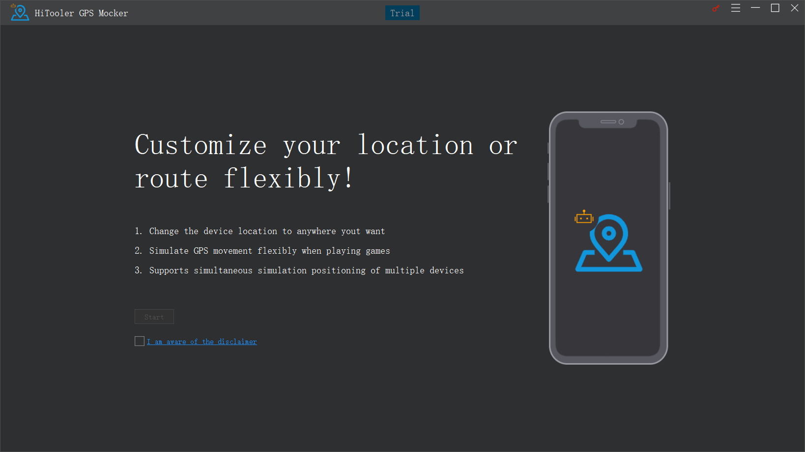 HiTooler GPS Mocker home