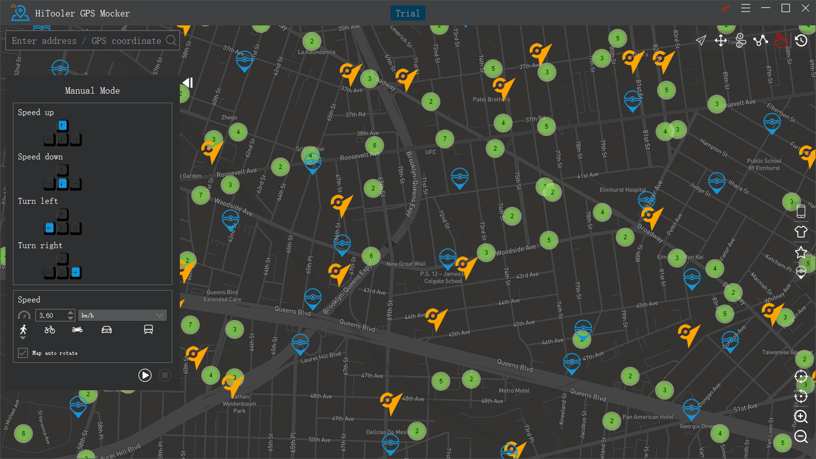 HiTooler GPS Mocker pokestop&gym