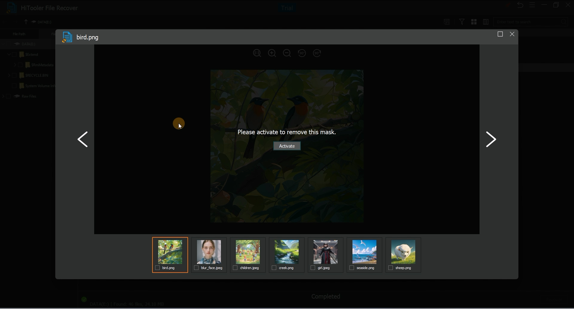 HiTooler File Recover preview