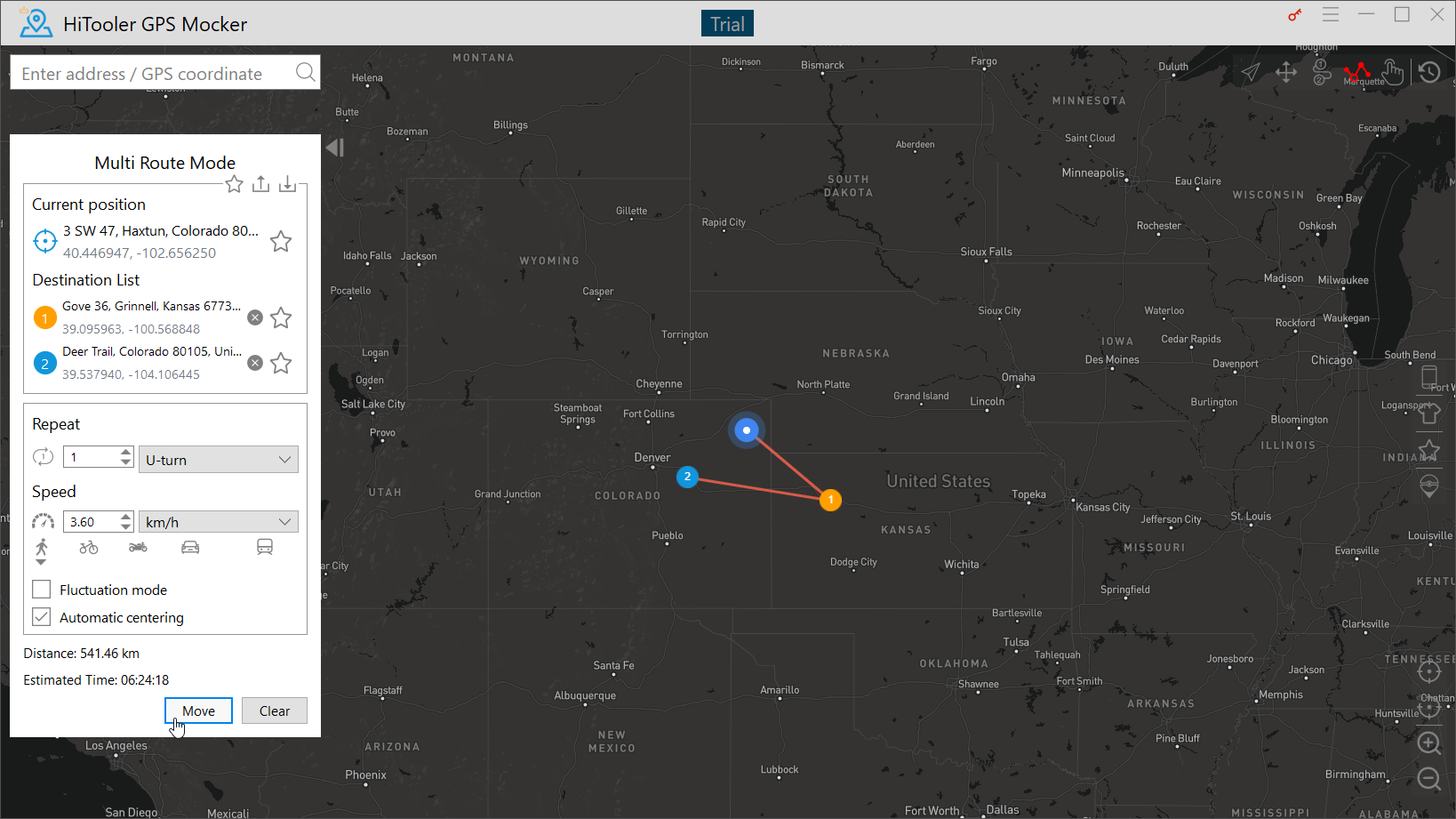 HiTooler GPS Mocker multi route mode