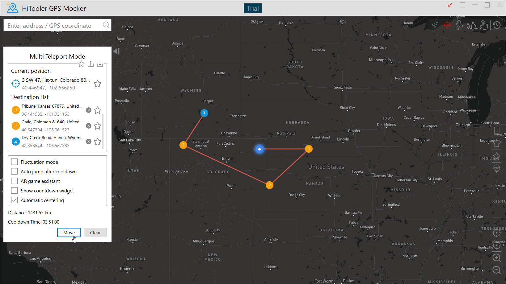 HiTooler GPS Mocker multi teleport mode