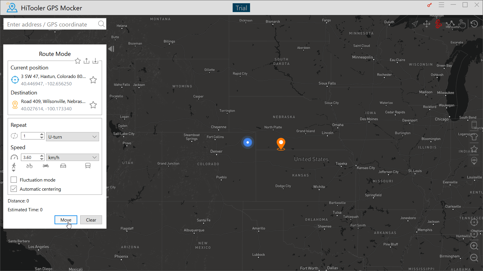 HiTooler GPS Mocker route mode