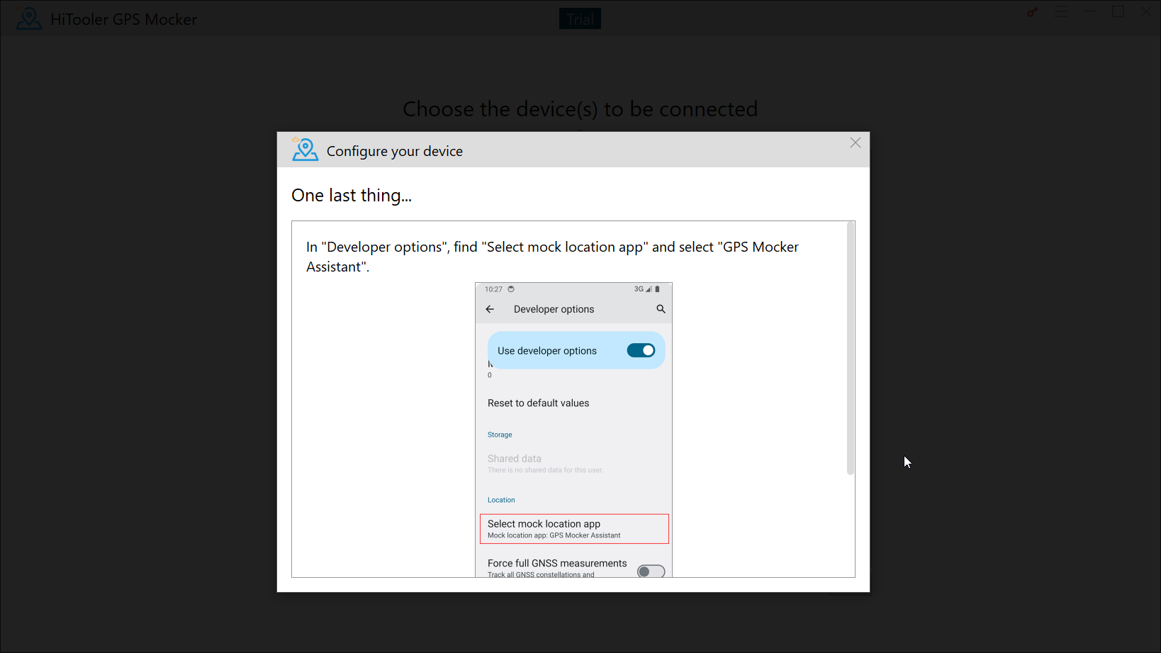 HiTooler GPS Mocker select mock location app