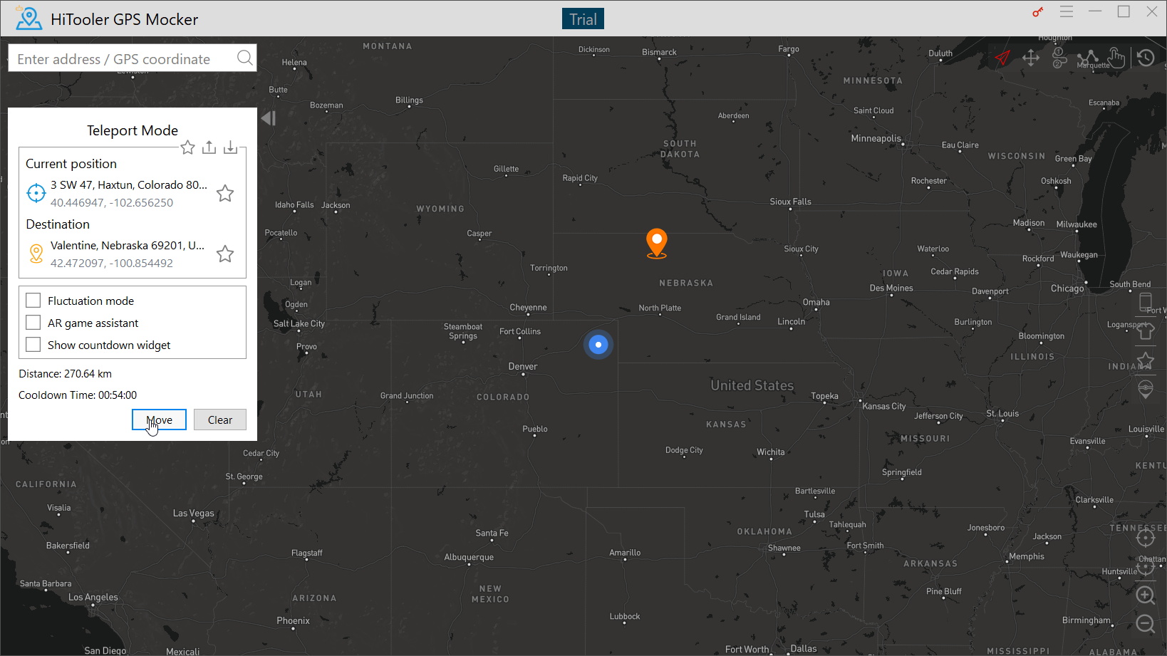 HiTooler GPS Mocker teleport mode