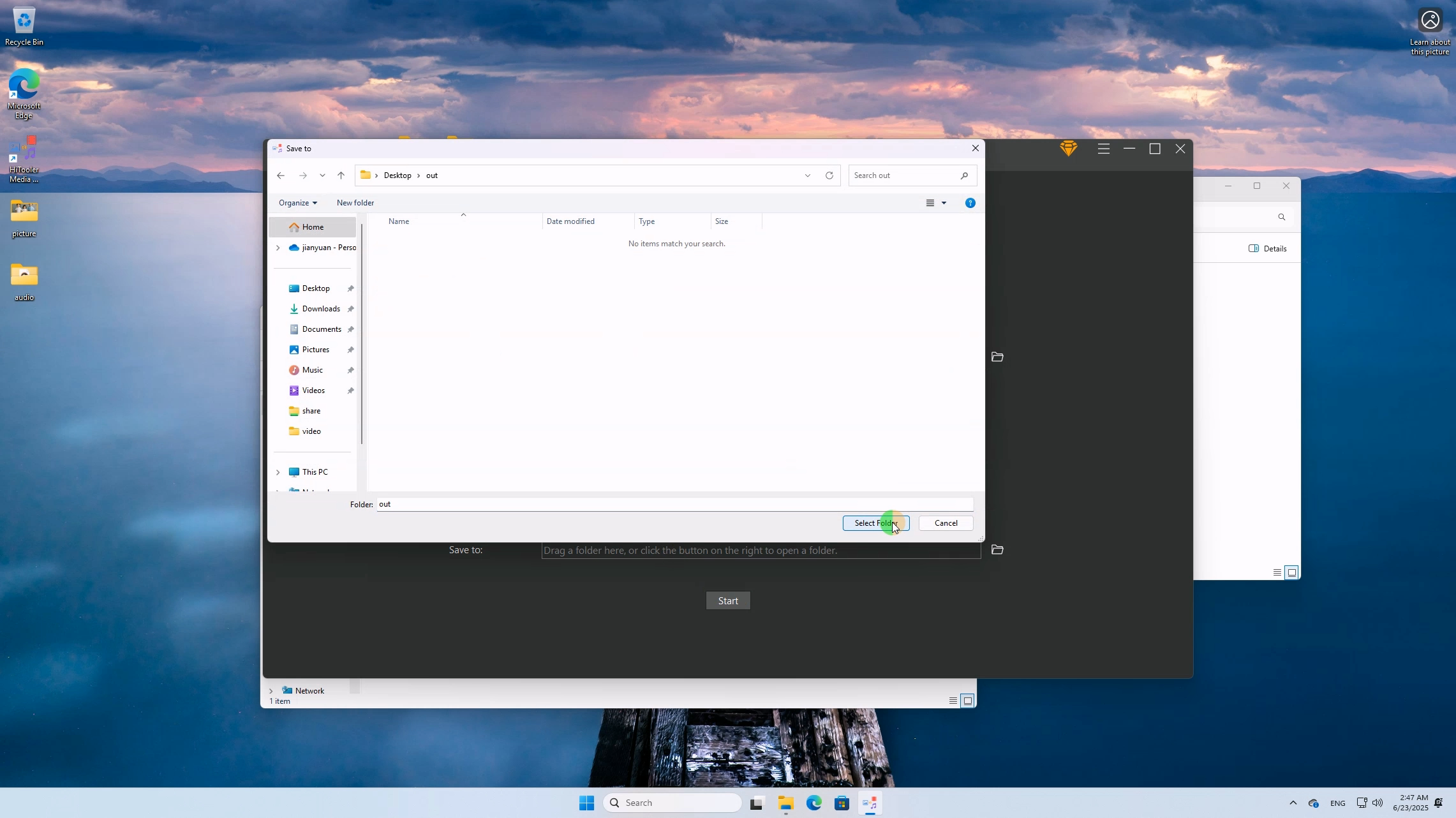 HiTooler media converter save to